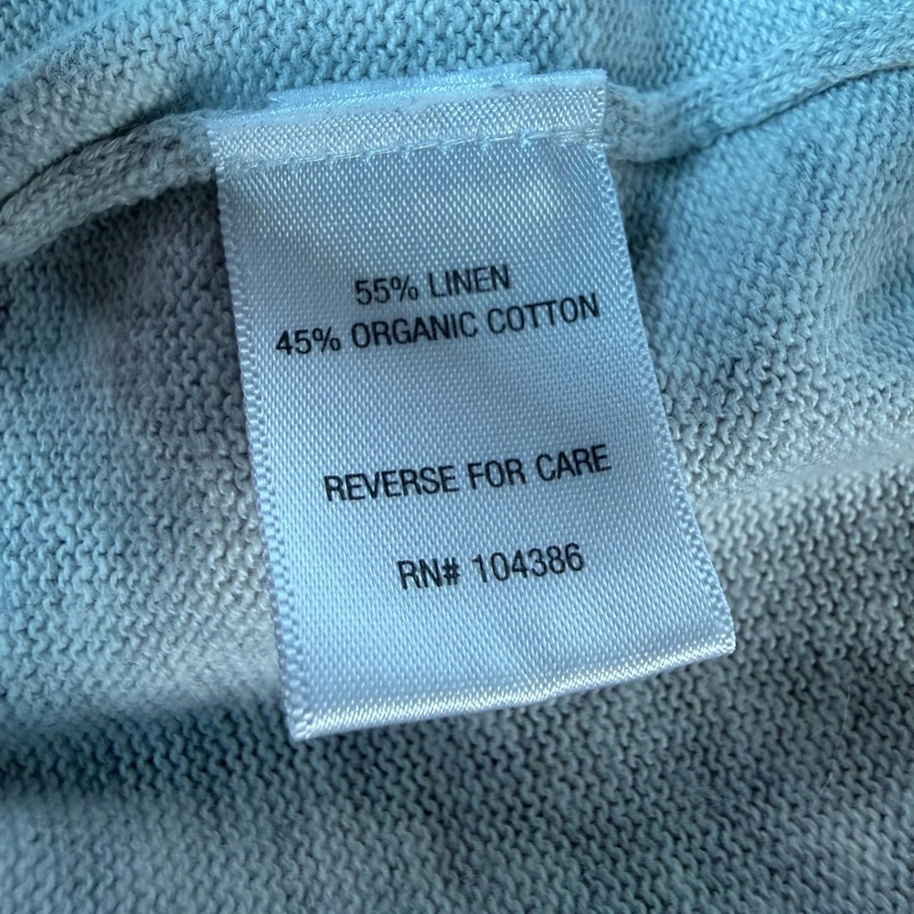 Garnet Hill Light Gray Linen Sweater Dress Size 2 - Picture 7 of 7